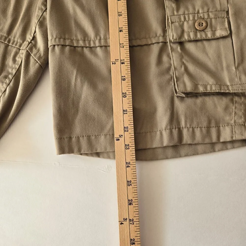 Roadblock Men's Khaki Cargo Multi-Pocket Shorts Size 32